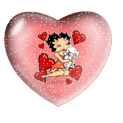 Gif animé coeur betty boop